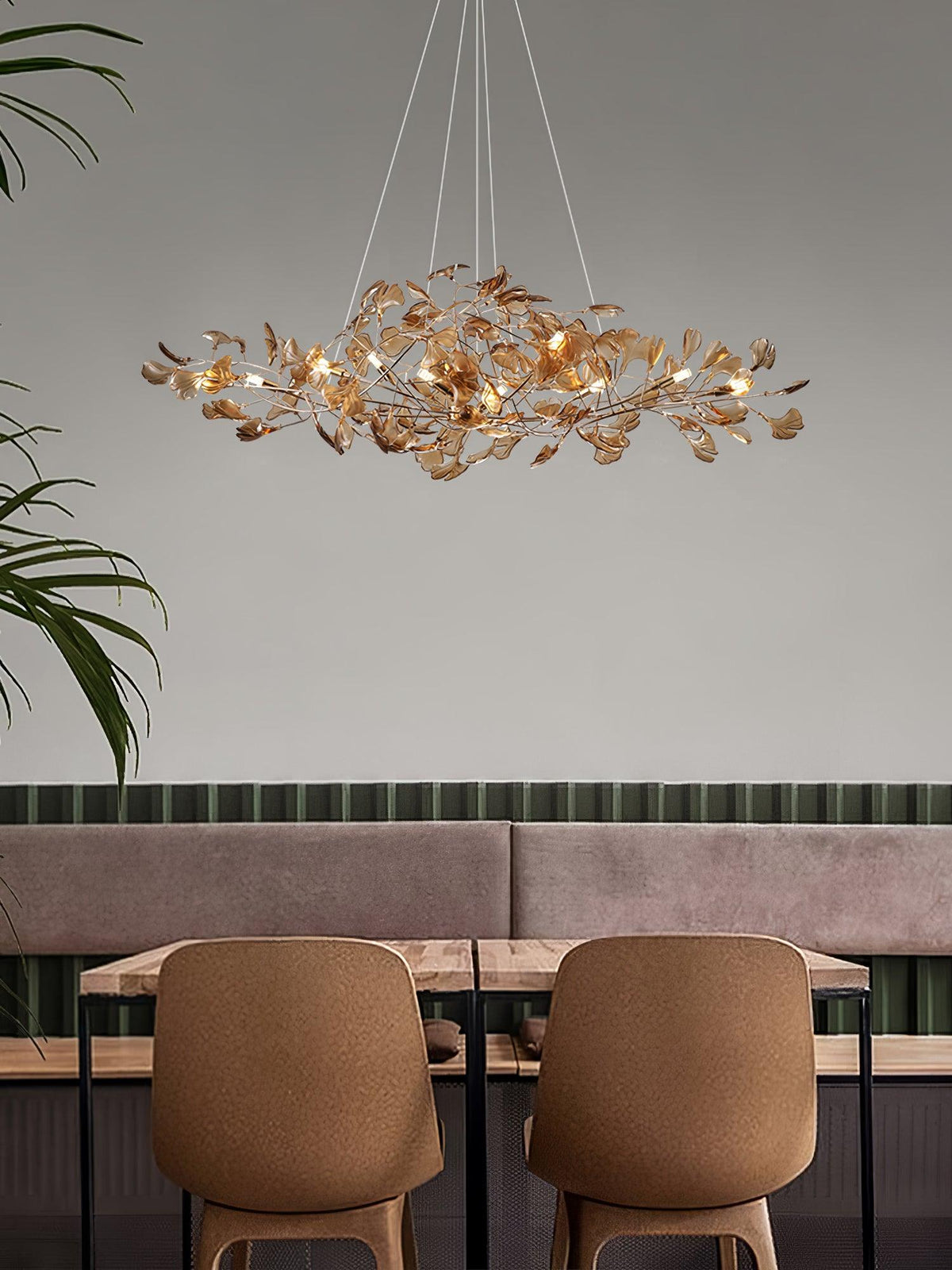 acrylic-ginkgo-leaf-chandelier