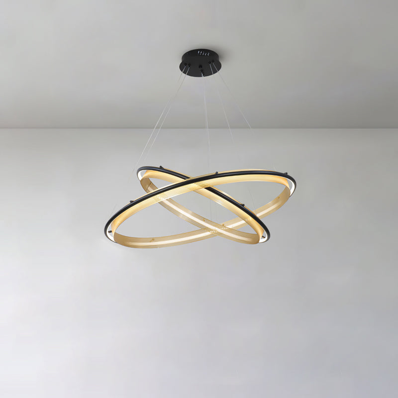Modern Acrylic LED Round Chandelier for Dining Room and Living Room
