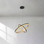 Modern Acrylic LED Round Chandelier for Dining Room and Living Room