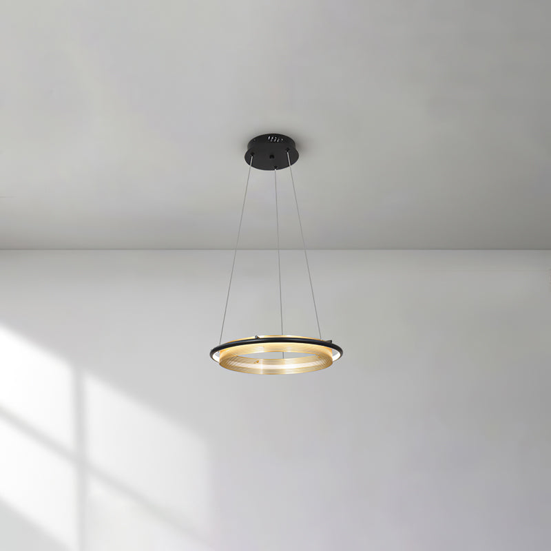 Modern Acrylic LED Round Chandelier for Dining Room and Living Room