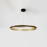 Modern Acrylic LED Round Chandelier for Dining Room and Living Room