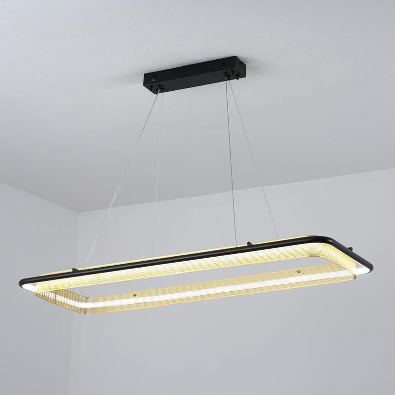 Modern Acrylic LED Round Chandelier for Dining Room and Living Room