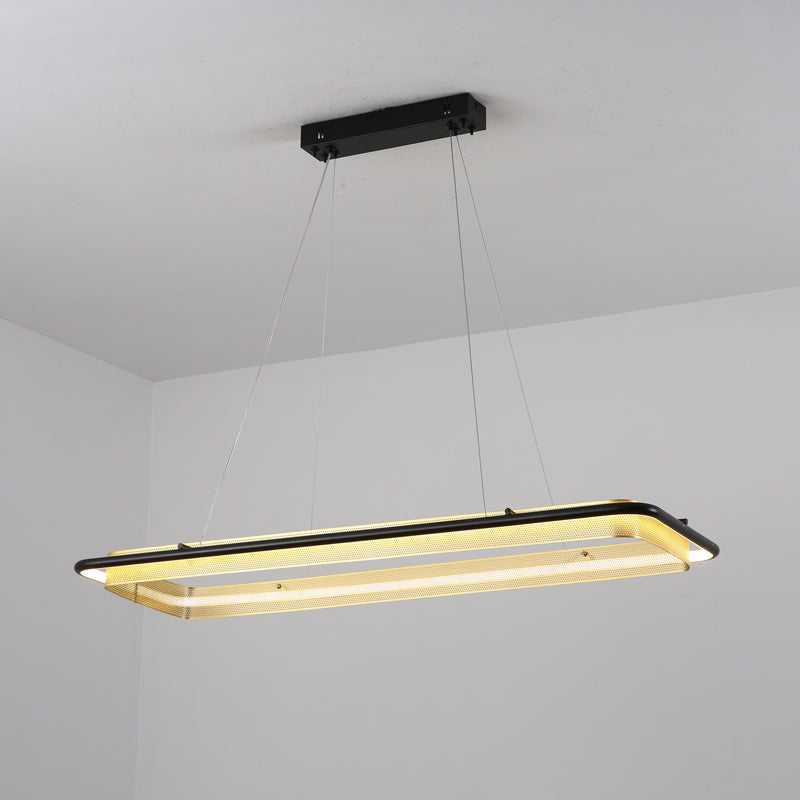 Modern Acrylic LED Round Chandelier for Dining Room and Living Room