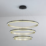 Modern Acrylic LED Round Chandelier for Dining Room and Living Room
