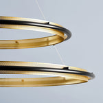 Modern Acrylic LED Round Chandelier for Dining Room and Living Room