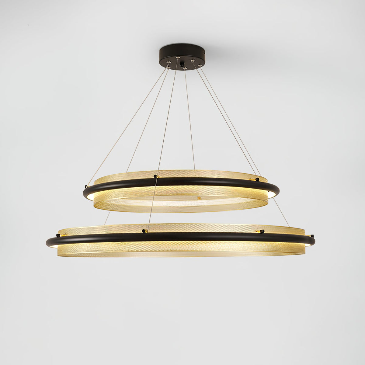 Modern Acrylic LED Round Chandelier for Dining Room and Living Room