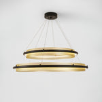 Modern Acrylic LED Round Chandelier for Dining Room and Living Room