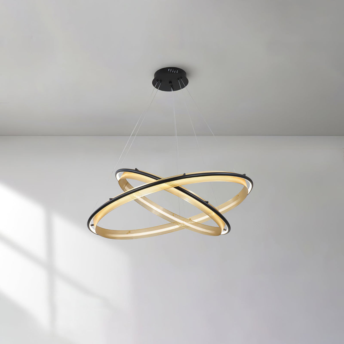 Modern Acrylic LED Round Chandelier for Dining Room and Living Room