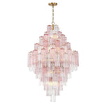 Eloria Glass Diamond Chandelier – Modern Murano Glass Pendant Light
