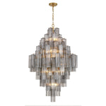 Eloria Glass Diamond Chandelier – Modern Murano Glass Pendant Light