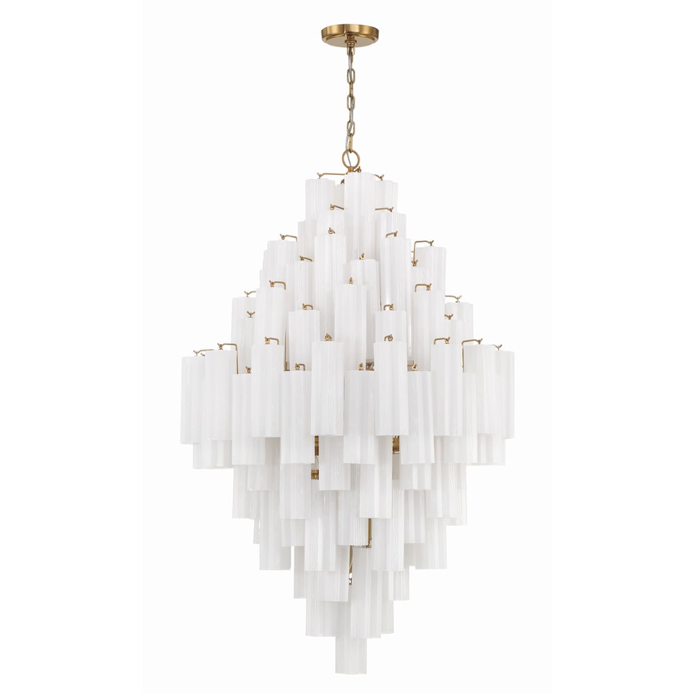 Eloria Glass Diamond Chandelier – Modern Murano Glass Pendant Light
