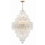 Eloria Glass Diamond Chandelier – Modern Murano Glass Pendant Light