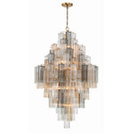 Eloria Glass Diamond Chandelier – Modern Murano Glass Pendant Light