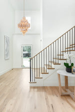 Eloria Glass Diamond Chandelier – Modern Murano Glass Pendant Light
