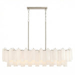 Eloria Glass Linear Chandelier – Modern Fluted Glass Pendant Light