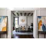 Eloria Glass Chandelier – Modern Fluted Glass Pendant Light, Gold Finish