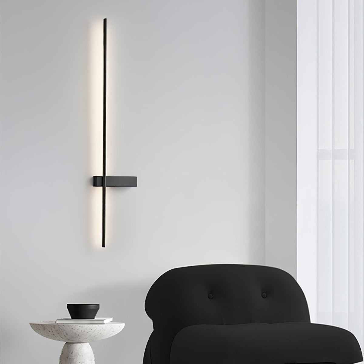 Adeline Linear Rechargeable Wall Sconce – Modern LED Vanity Light