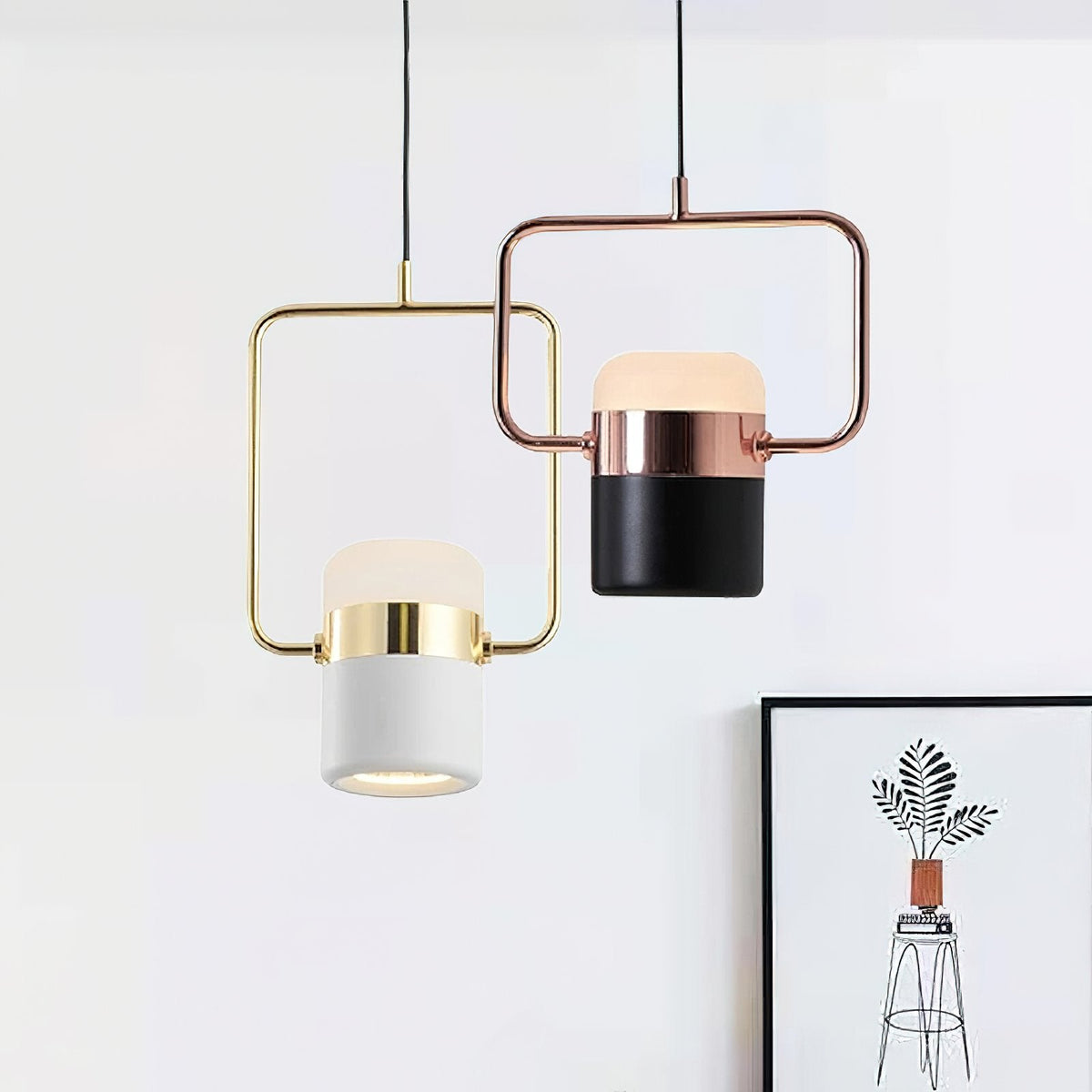 Adjustable Square Pendant Light