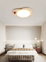 Aeolian Bloom Flush Mount Ceiling Light in Yellow Travertine