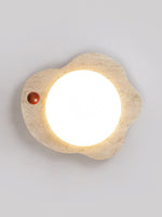 Aeolian Bloom Flush Mount Ceiling Light in Yellow Travertine