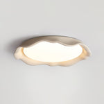 Aera Textured Microcement LED Ceiling Light in Gray, Beige, or White