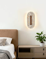 Aerin Travertine Wall Sconce with Integrated LED