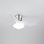 Aeris Curve Ceiling Fan with Integrated LED Light in Walnut Finish