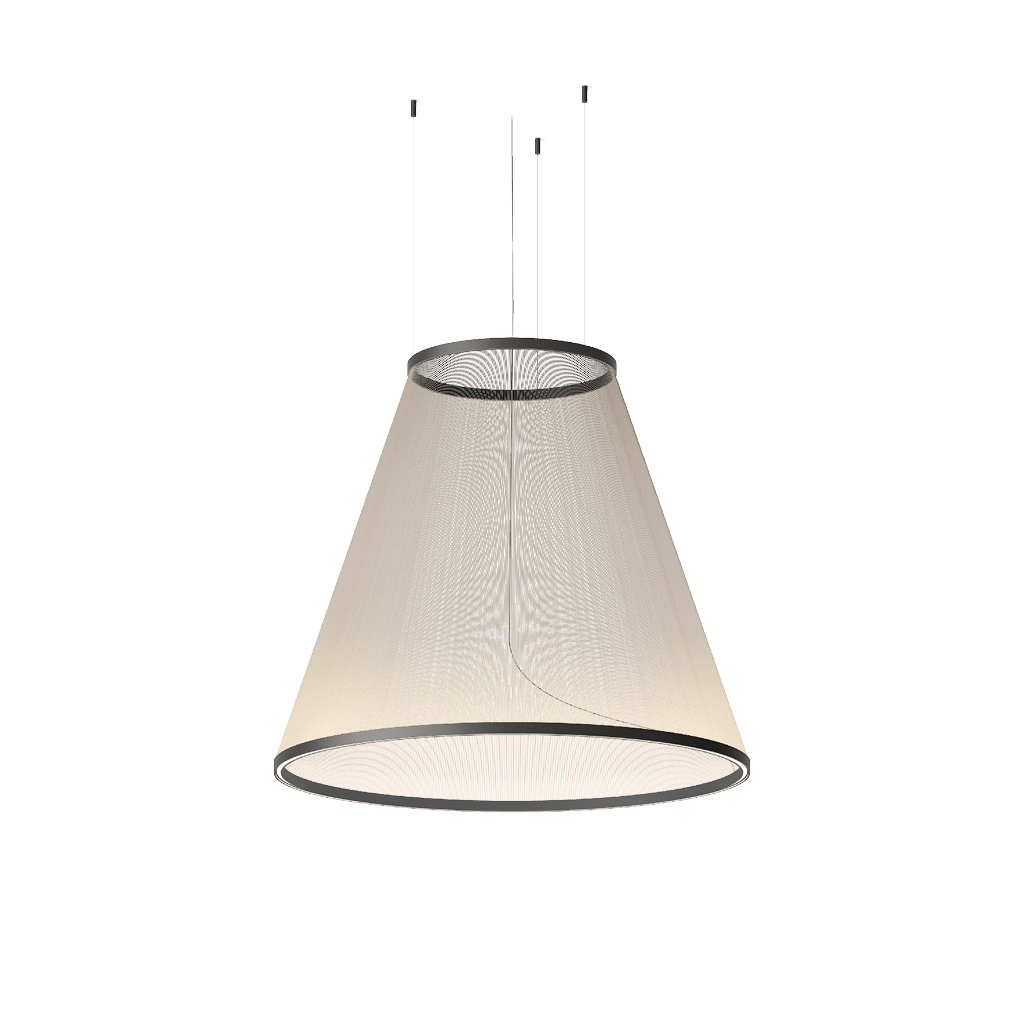 Aeris Mesh Pendant Light – Modern Conical LED Hanging Lamp for Dining & Living Spaces