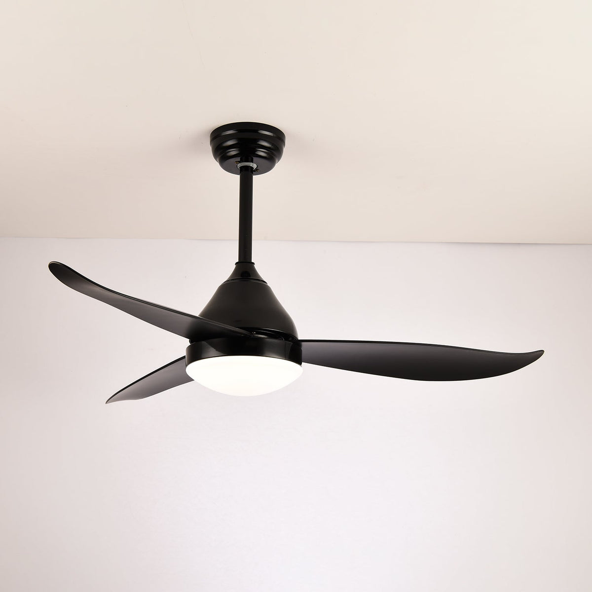 Aeris Whisper Ceiling Fan with Integrated LED Light, Scandinavian Minimalist Design
