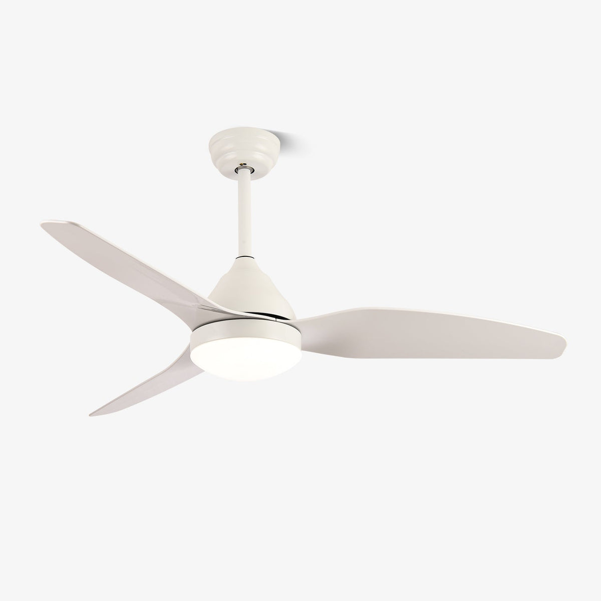 Aeris Whisper Ceiling Fan with Integrated LED Light, Scandinavian Minimalist Design