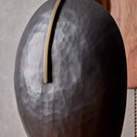 Aero Fan Wall Sconce – Hand-Forged Metal & Walnut Wall Light
