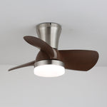 Aero Echo Ceiling Fan Light with LED, Modern Walnut Finish