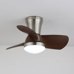 Aero Echo Ceiling Fan Light with LED, Modern Walnut Finish