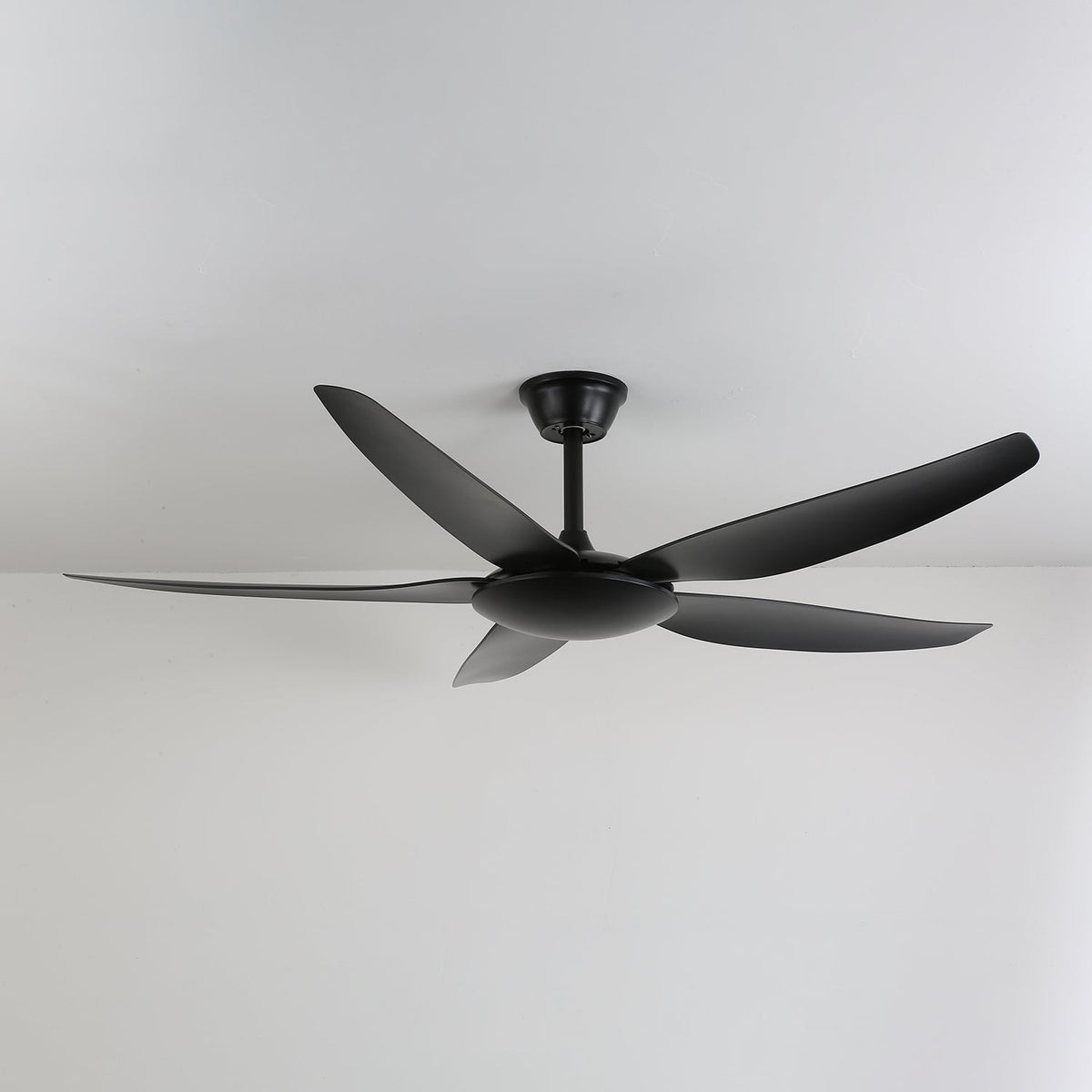 Aeron Noir Ceiling Fan with Light – Modern Black LED Fan for Living Room and Bedroom