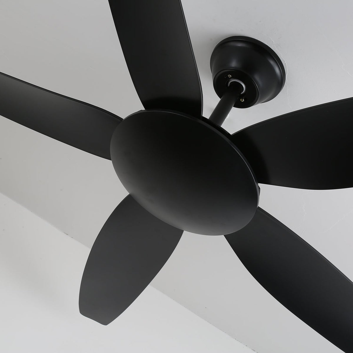Aeron Noir Ceiling Fan with Light – Modern Black LED Fan for Living Room and Bedroom