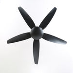 Aeron Noir Ceiling Fan with Light – Modern Black LED Fan for Living Room and Bedroom