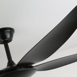Aeron Noir Ceiling Fan with Light – Modern Black LED Fan for Living Room and Bedroom