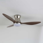 Aeronix Ceiling Fan with LED Light in Walnut and Nickel