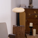 Aeruno Fluted Glass LED Table Lamp with Touch Dimming, Modern Sculptural Design