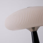 Aeruno Fluted Glass LED Table Lamp with Touch Dimming, Modern Sculptural Design