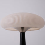 Aeruno Fluted Glass LED Table Lamp with Touch Dimming, Modern Sculptural Design