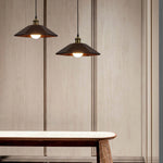 Umbrella Wooden Pendant Light – Modern Natural Wood & Gold Ceiling Lamp