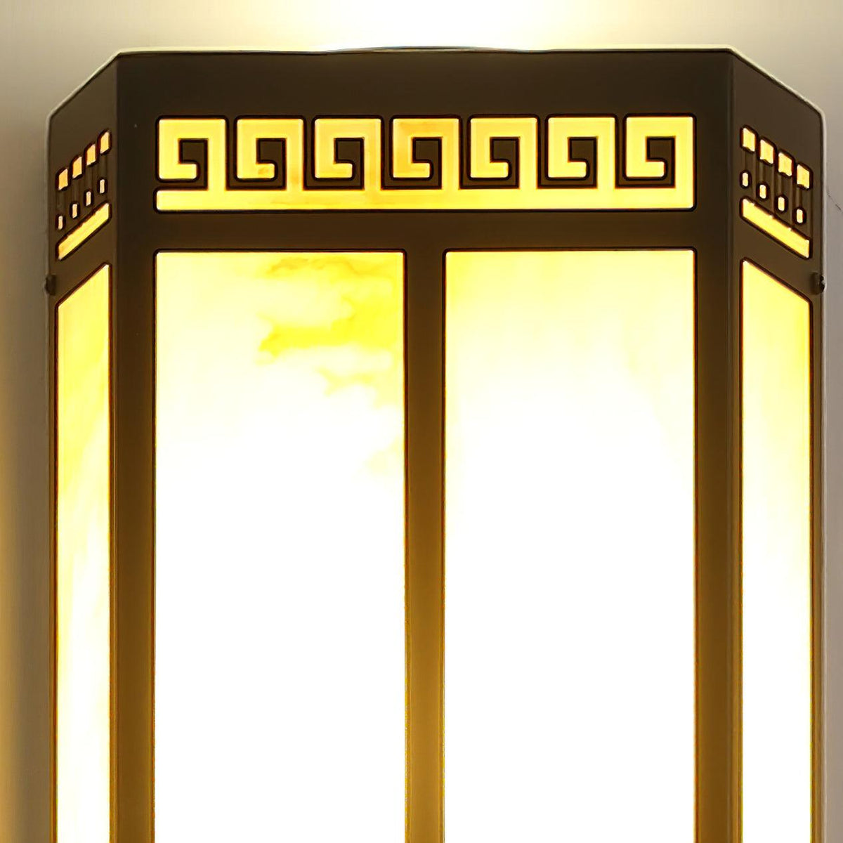 After Hours Outdoor Wall Light in Alabaster and Metal