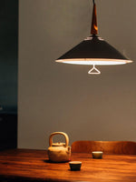 Agnes Retro Pendant Light with Retractable Cable, Mid-Century Modern Kitchen Island Lamp