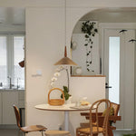 Agnes Retro Pendant Light with Retractable Cable, Mid-Century Modern Kitchen Island Lamp