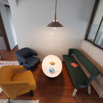 Agnes Retro Pendant Light with Retractable Cable, Mid-Century Modern Kitchen Island Lamp