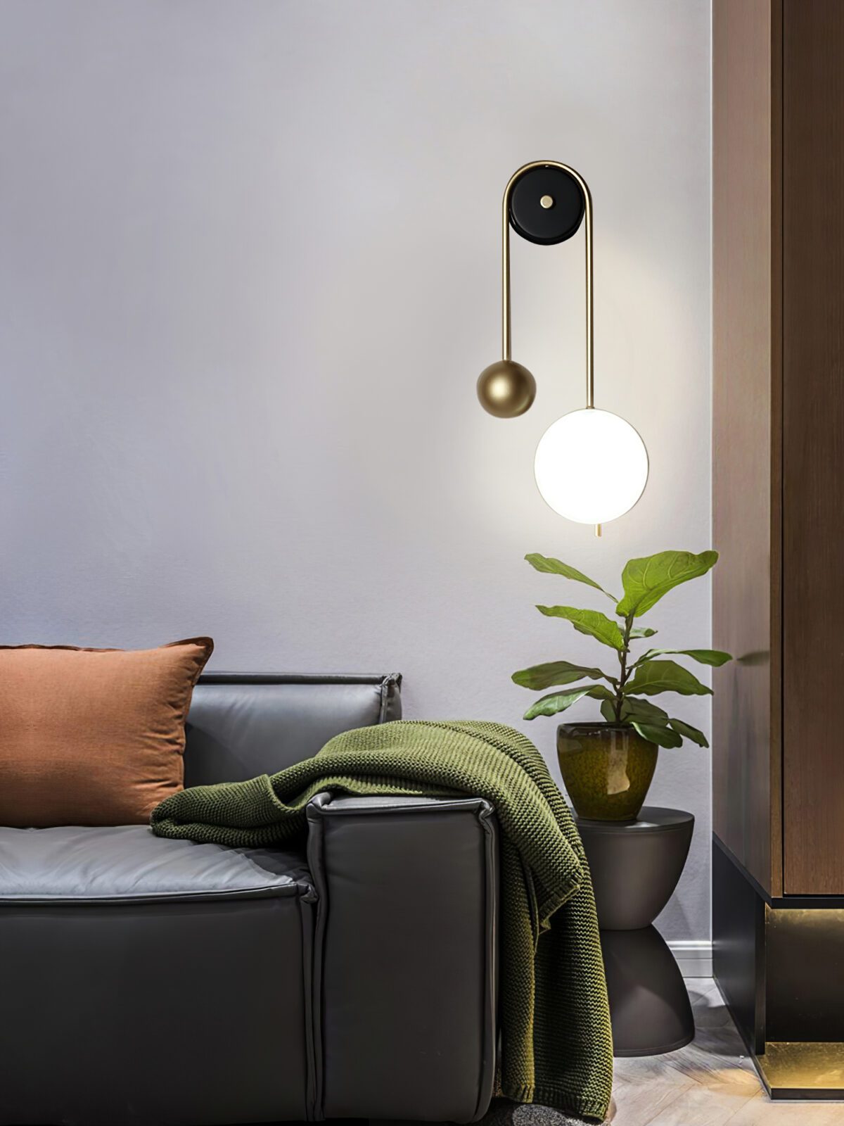 Aimee Single Pendulum Wall Light
