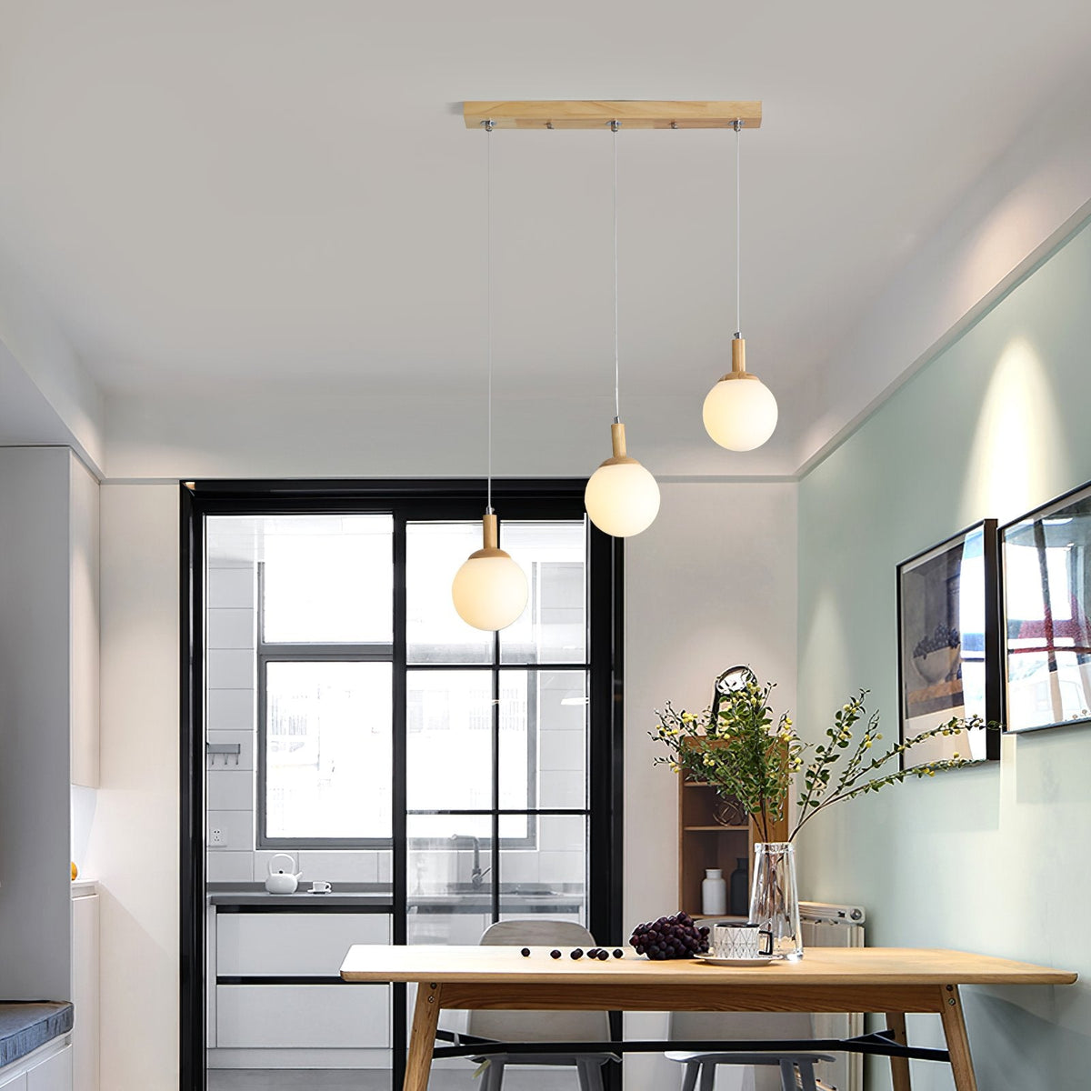Airi Minimalist Wooden Pendant Lamp