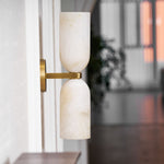 Alabaster Nexus Wall Sconce — Handcrafted Spanish Stone Up-Down Light