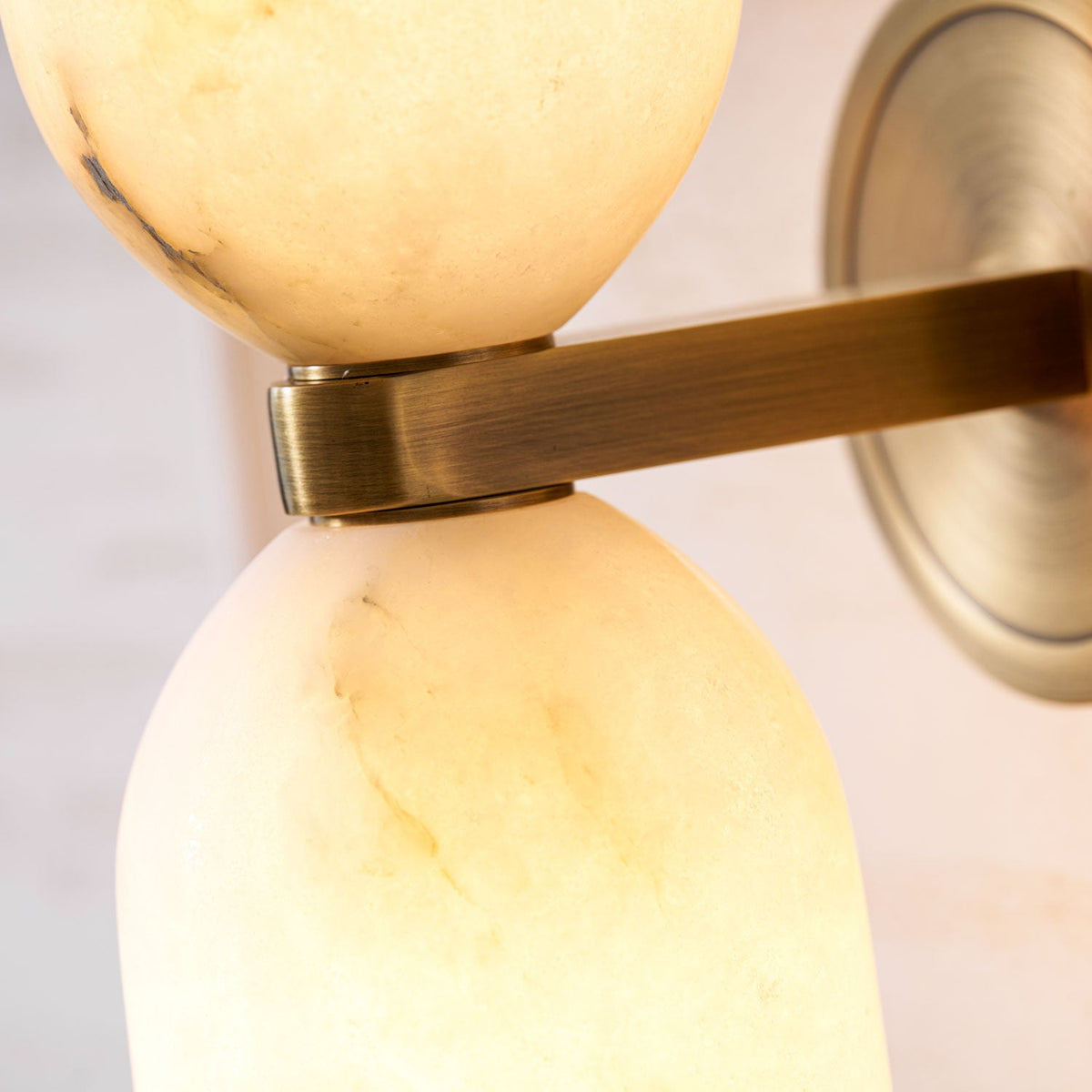 Alabaster Nexus Wall Sconce — Handcrafted Spanish Stone Up-Down Light
